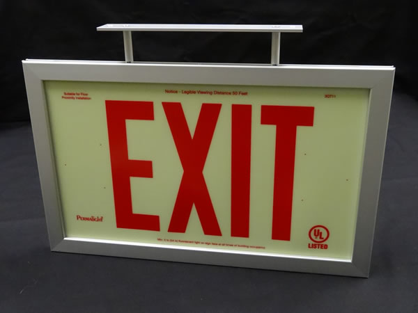 PHOTOLUMINESCENT EXIT SIGNS:PLASTIC EXIT SIGNS:ACRYLIC EXIT SIGNS ...