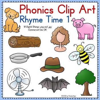Phonics-Clip-Art-Rhyme-Time-1-COLOR-402053 Teaching Resources ...