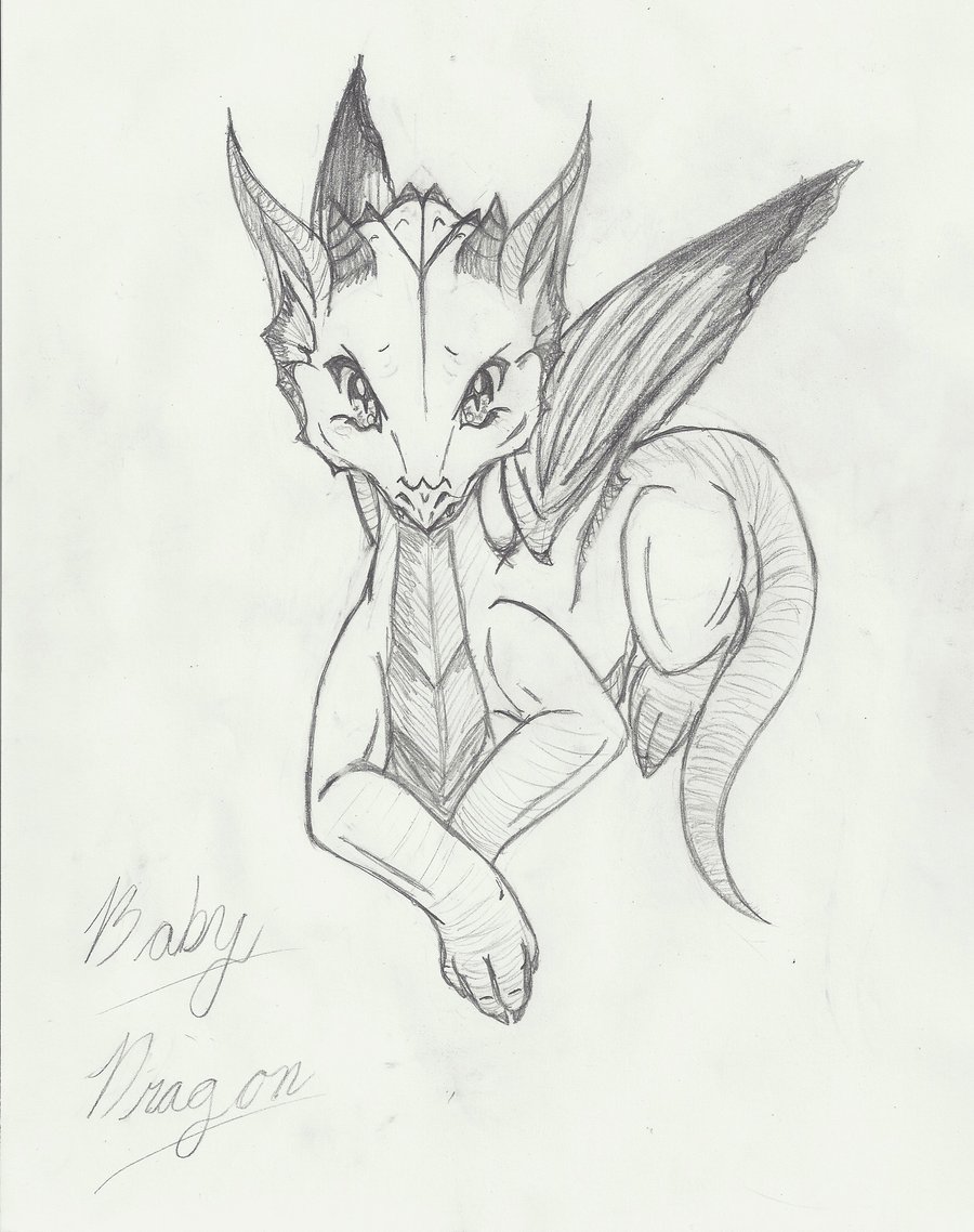 Image gallery for : easy ice dragon drawings
