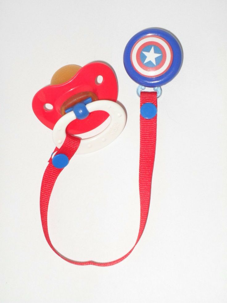 Captain America Pacifier Clip
