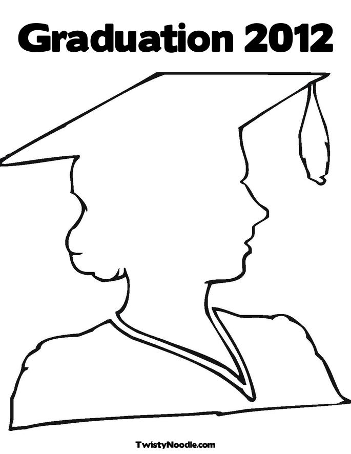 Cap And Gown Coloring Pages