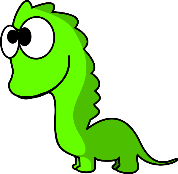 Green Dinosaur Cartoon clip art - vector clip art online, royalty ...