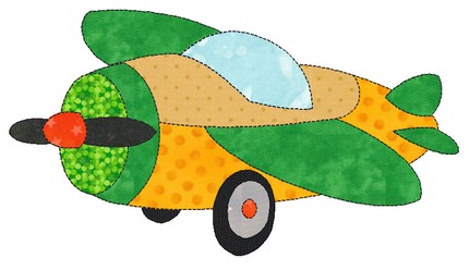 Applique Toy Plane for children in pdf deliver. | LinleysDesigns ...