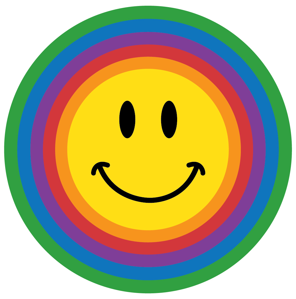 Wallpapers For > Rainbow Smiley Face Backgrounds
