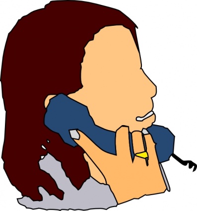 Talking In The Phone clip art - Download free Other vectors