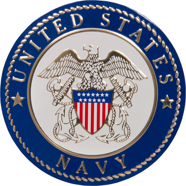 Military Cremation Urn Accessory: United States Navy Medallion