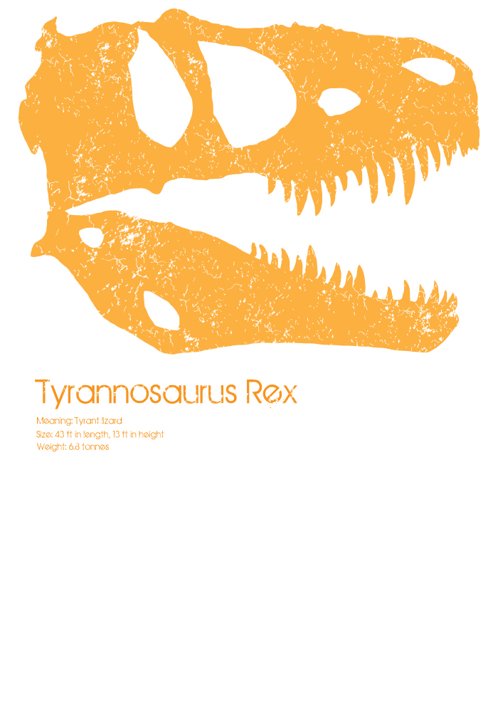 Dinosaurs - T-Rex T-shirt design, printed on demand at weadmire.