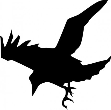 Raven Silhouette clip art Vector clip art - Free vector for free ...