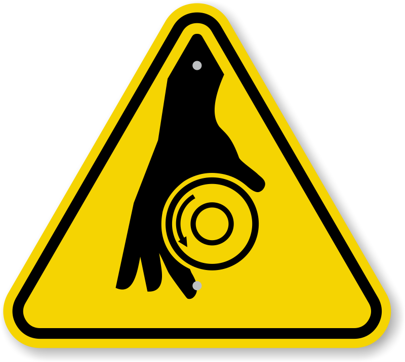 ISO Rotating Shaft Warning Sign Symbol - Fast & Free Shipping, SKU ...