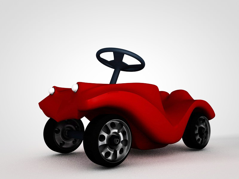 bobby car 3D Model rigged .obj .3ds .c4d- CGTrader.