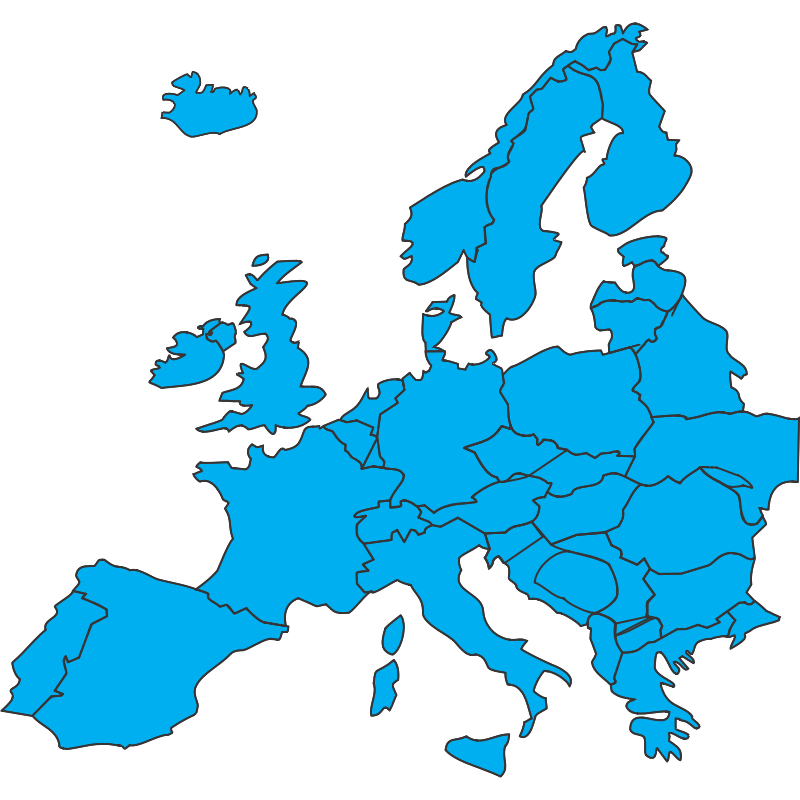 Clipart - European map