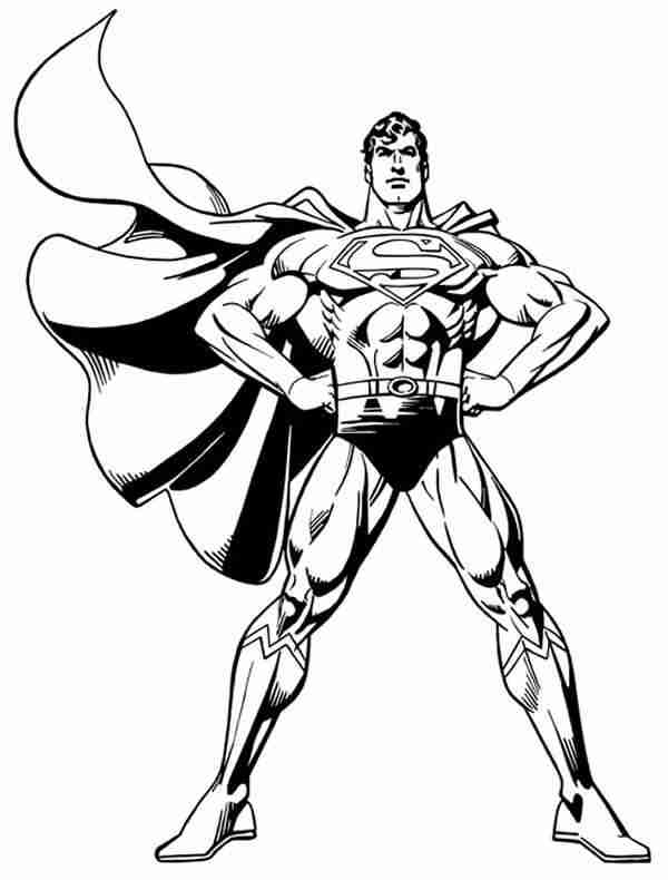 Superman Logo Coloring Page