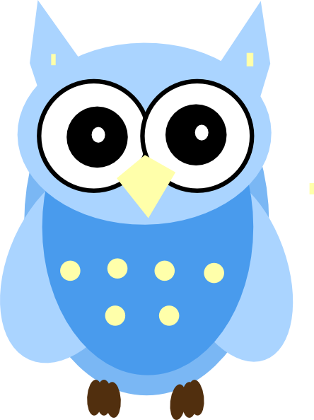 Blue Owl clip art - vector clip art online, royalty free & public ...