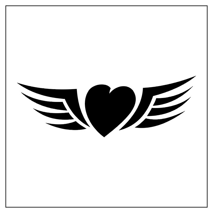 cuylediscpop: heart tattoo with wings