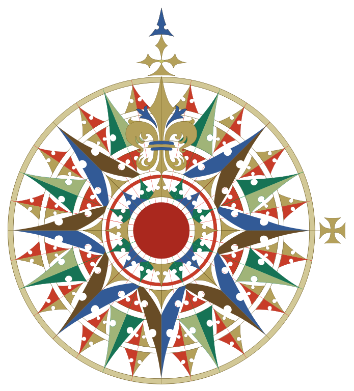 File:Compass rose Cantino.svg - Wikimedia Commons