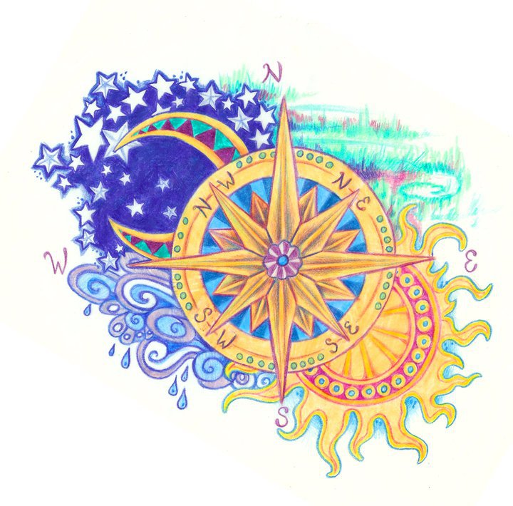 deviantART: More Like Silver Compass Rose by prettywitchery