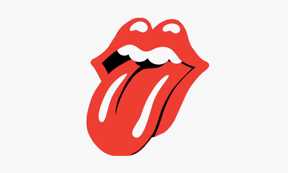 Rolling Stones Tongue Art Template Tattoo