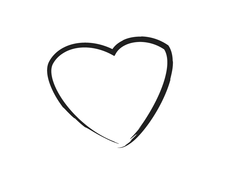 Vector Heart Outline