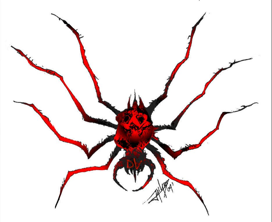 Spider Design Black Widow