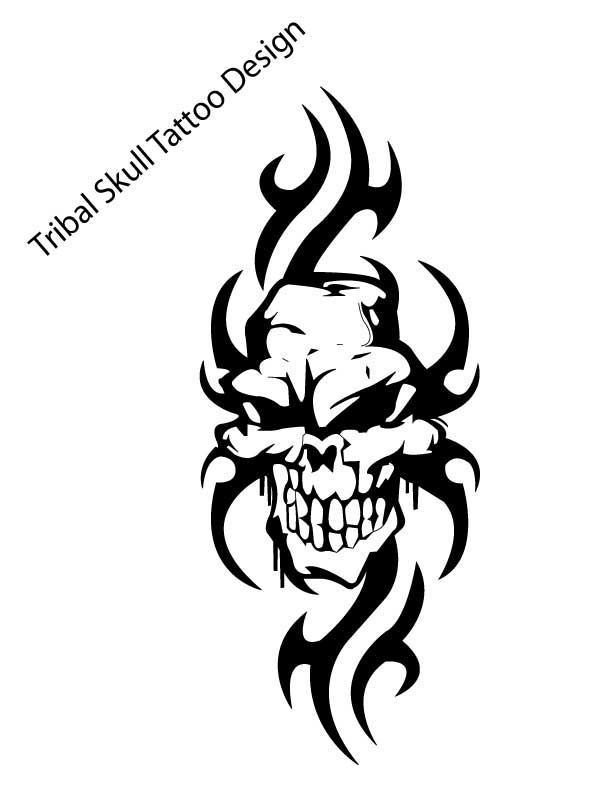 newk120 - Tribal Skull Tattoo Design 06/17/11 at Bluecanvas: The ...
