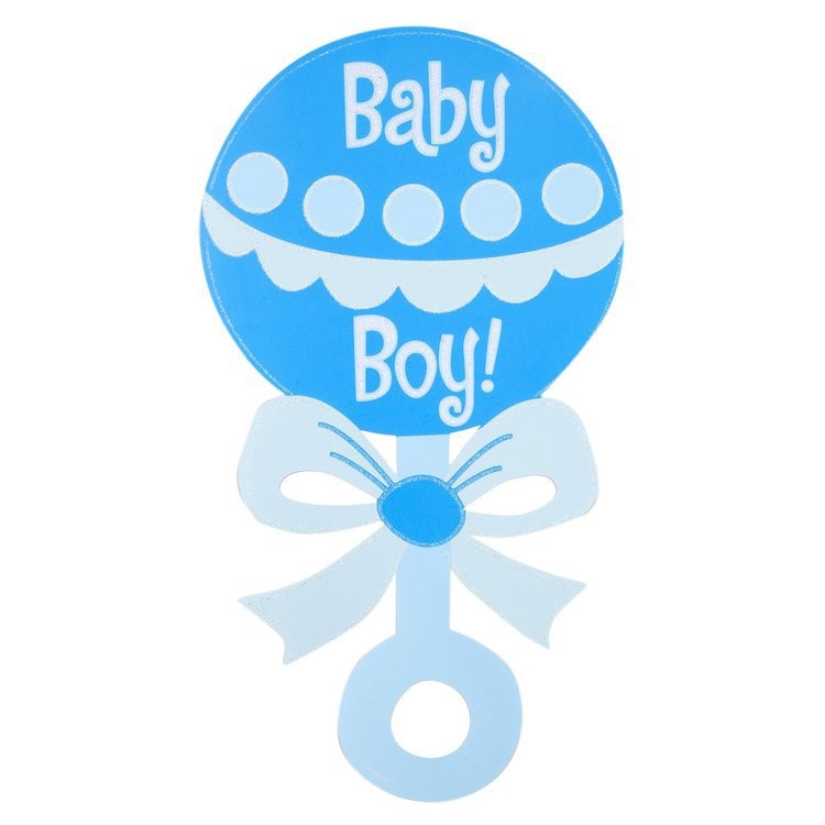 BABY SHOWER-GLITTER CUTOUTS BABY BOY | The Party Bazaar