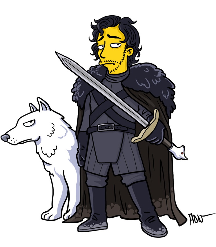 Game of Thrones Gets a Simpsons Make-over by ADN-