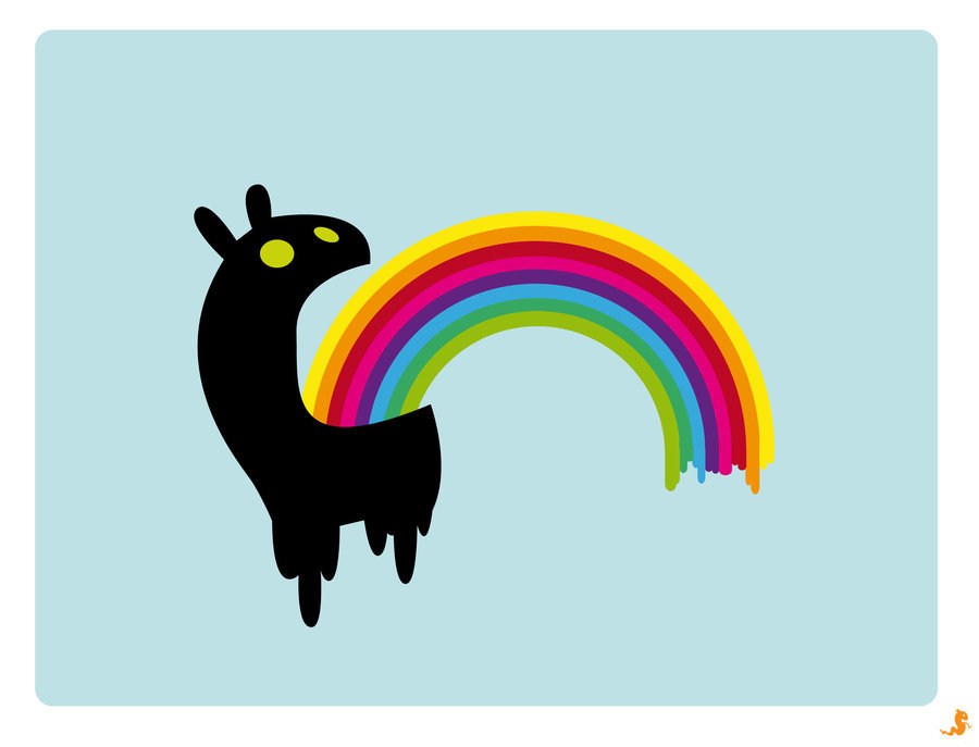 Pix For > Panda Puking Rainbows