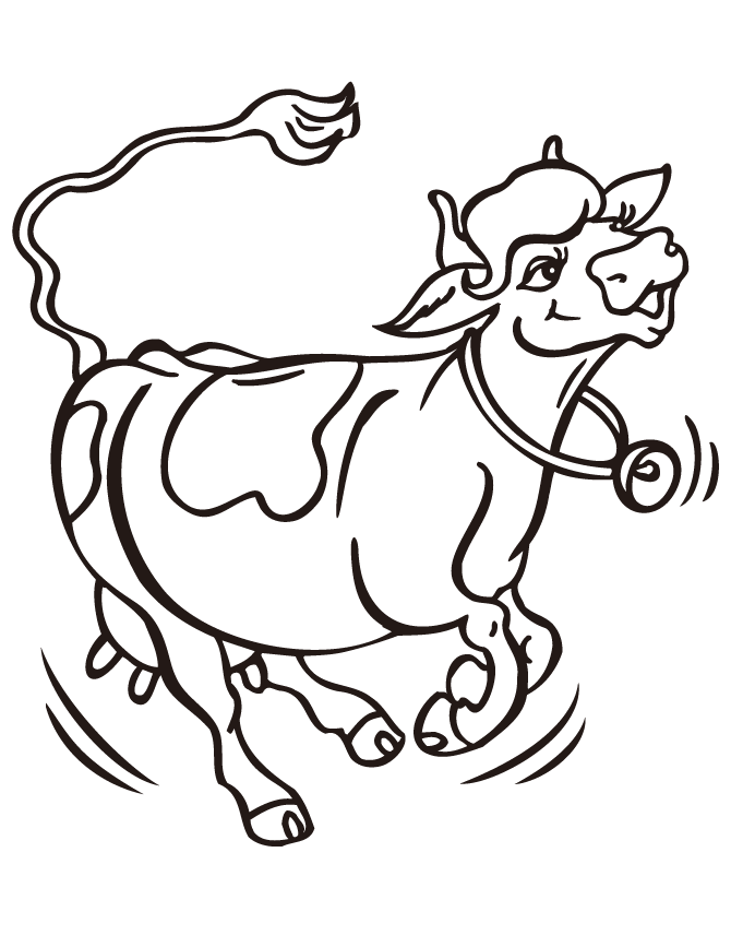 Free Printable Cow Coloring Pages | H & M Coloring Pages