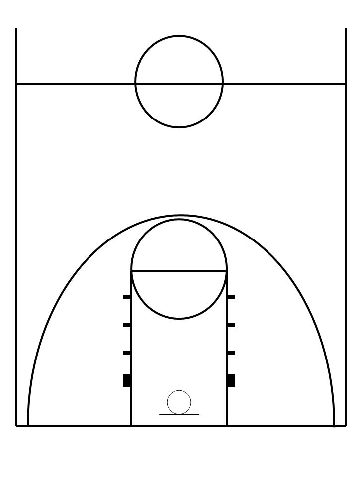 Basketball Half Court Diagram Printable