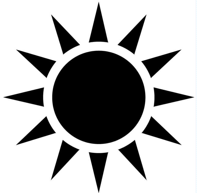 Black Sun image - vector clip art online, royalty free & public domain