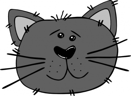 Cartoon Cat Face clip art - Download free Other vectors