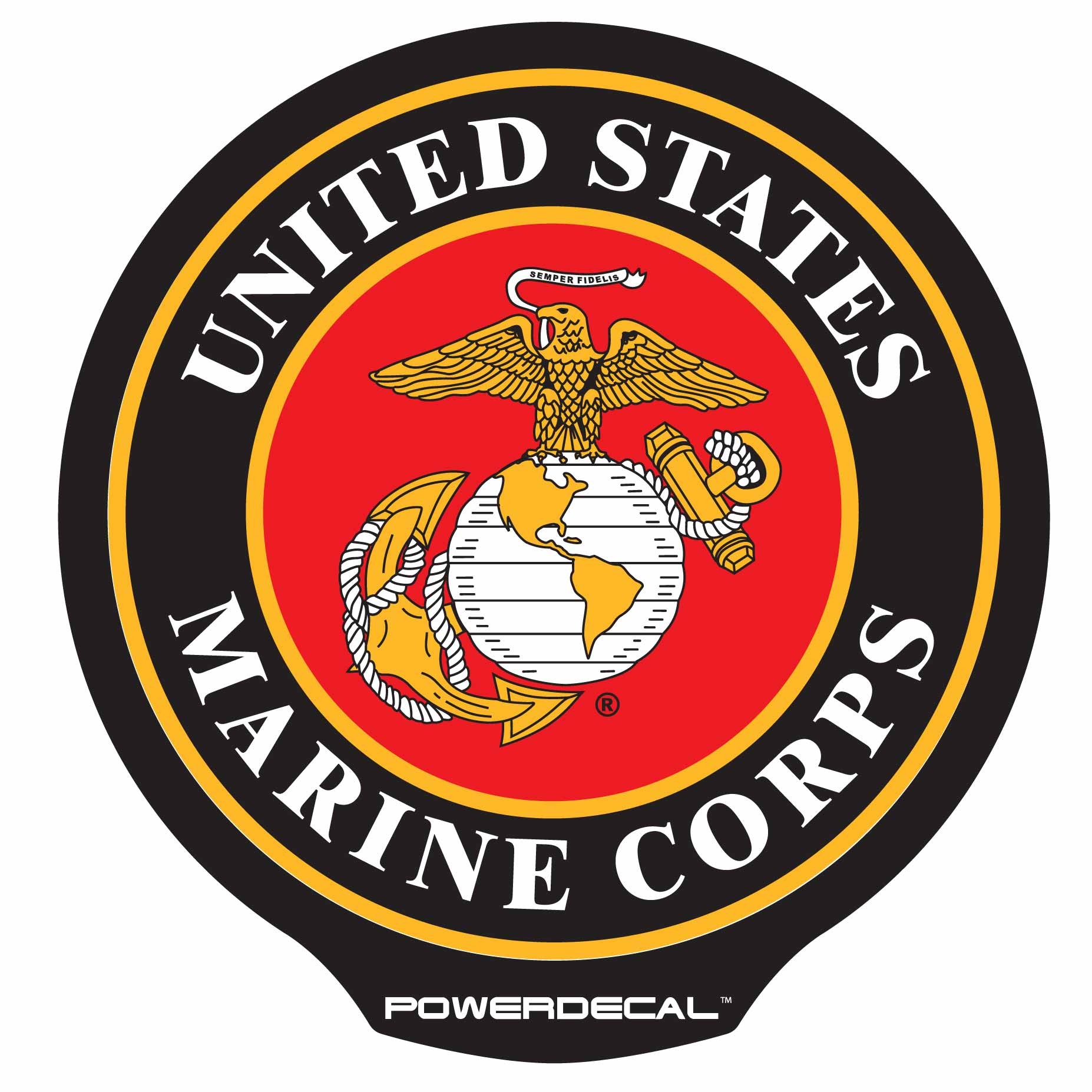 Power Decal Lighted Marines Logo - ClipArt Best - ClipArt Best