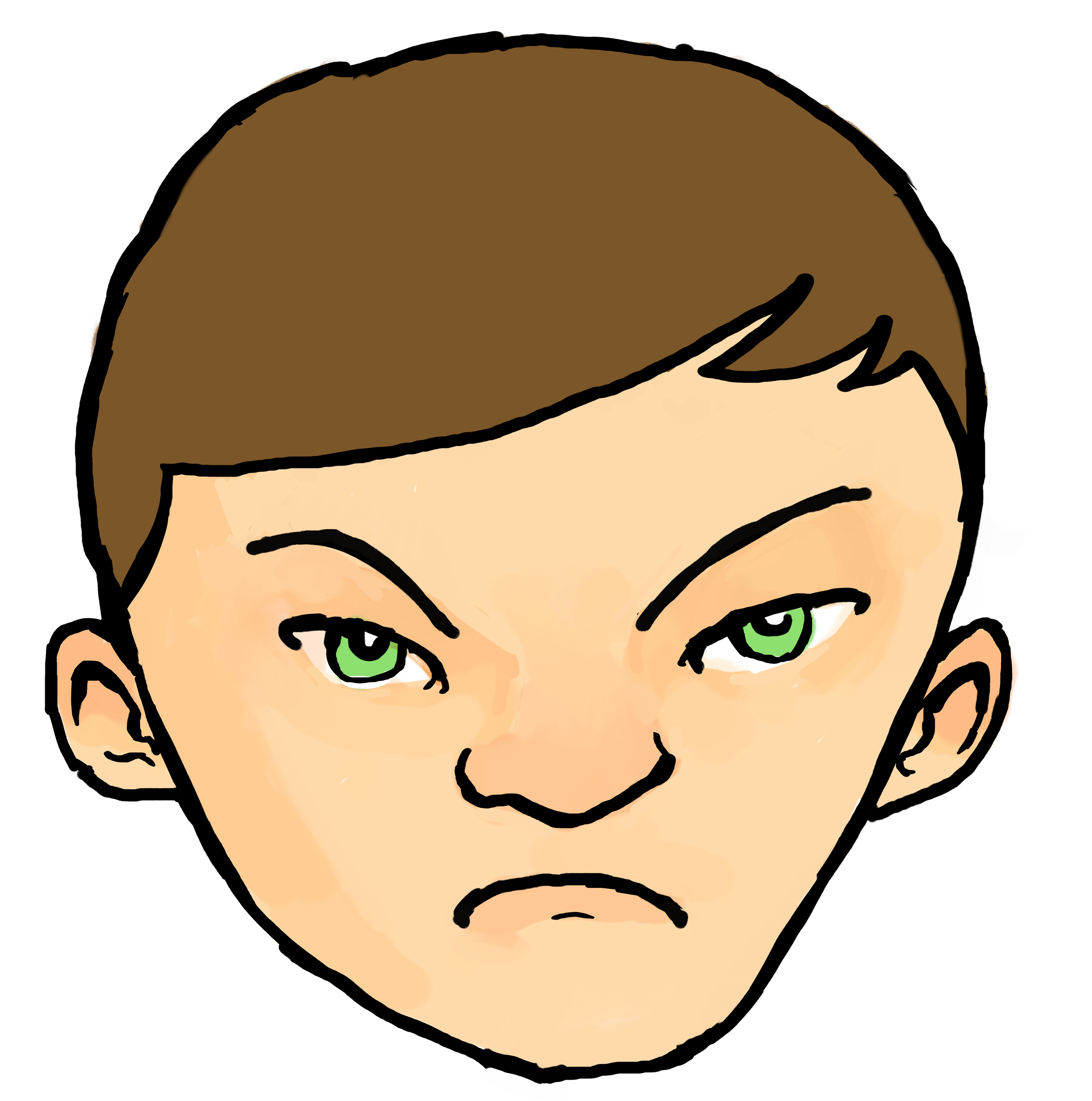 Images For > Angry Child Clipart