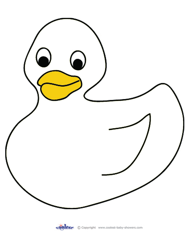 Gallery For > Rubber Duck Coloring Page