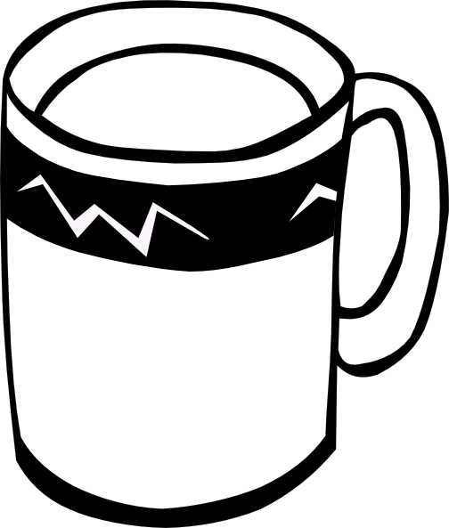 Coffee (b And W) clip art Free Vector / 4Vector