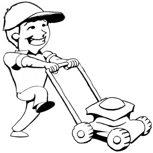 yard clipart black and white - photo #13