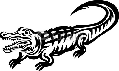 Crocodile.Tribal Animals. by Digital-Clipart, Royalty free vectors ...