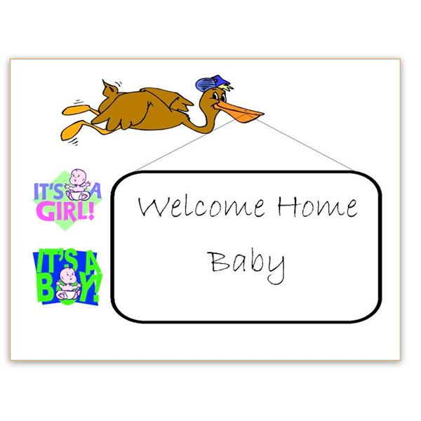 New House? New Baby? A Welcome Home Sign Template for Word Will ...