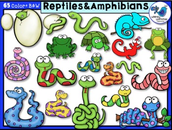 REPTILES AND AMPHIBIANS CLIP ART - WHIMSY WORKSHOP ...