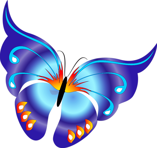 Blue Butterfly Clipart | Clipart Panda - Free Clipart Images