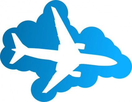 Plane In The Sky clip art Vector clip art - Free vector for free ...