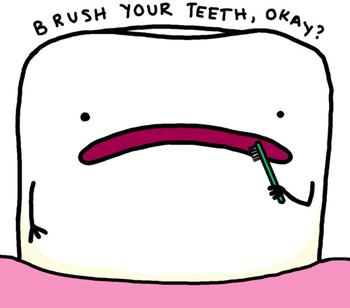 Brushing yours teeth