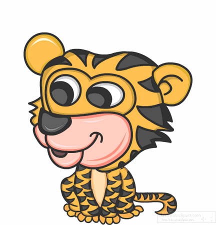 Animals Animated Clipart: tiger_9_23_10_cc : Classroom Clipart