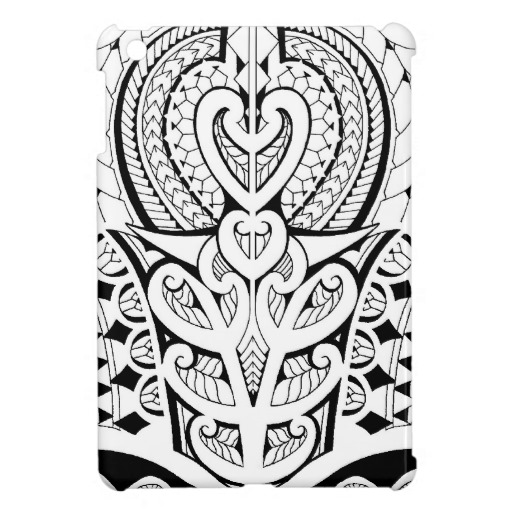 Tribal tattoo design with koru and polynesian art iPad mini covers ...