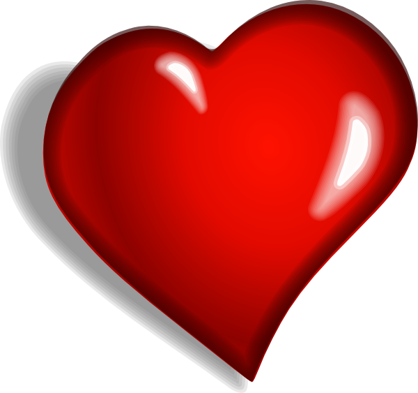 Heart 1 clip art - vector clip art online, royalty free & public ...