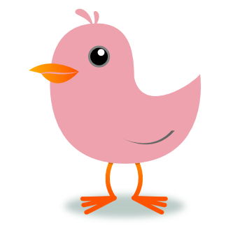 Tweet Twitter Bird Light Pink xochi.info dingle scallywag Flowers ...