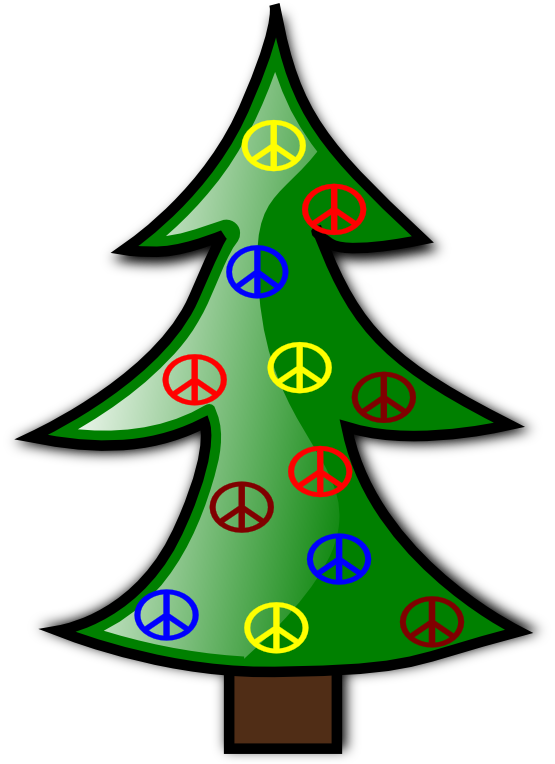 Tree Christmas 8 Xmas Peace Symbol Sign Christmas Clip Art ClipArt ...