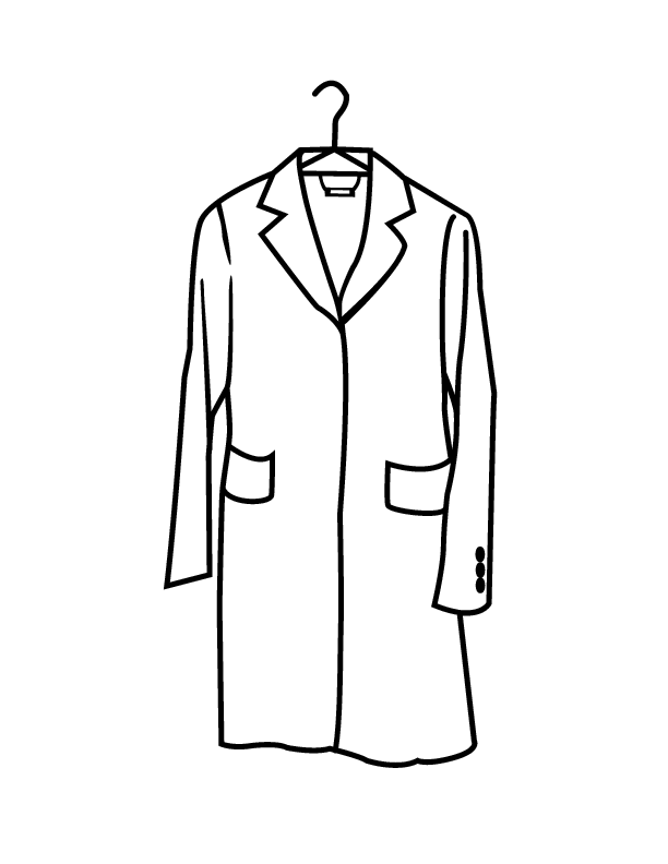 a coat Colouring Pages