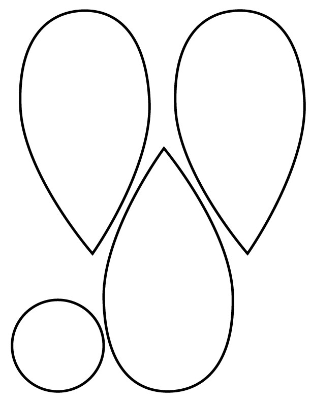 Flower Petal Templates Tims Printables Printable Flower Petal Templates For Making Paper