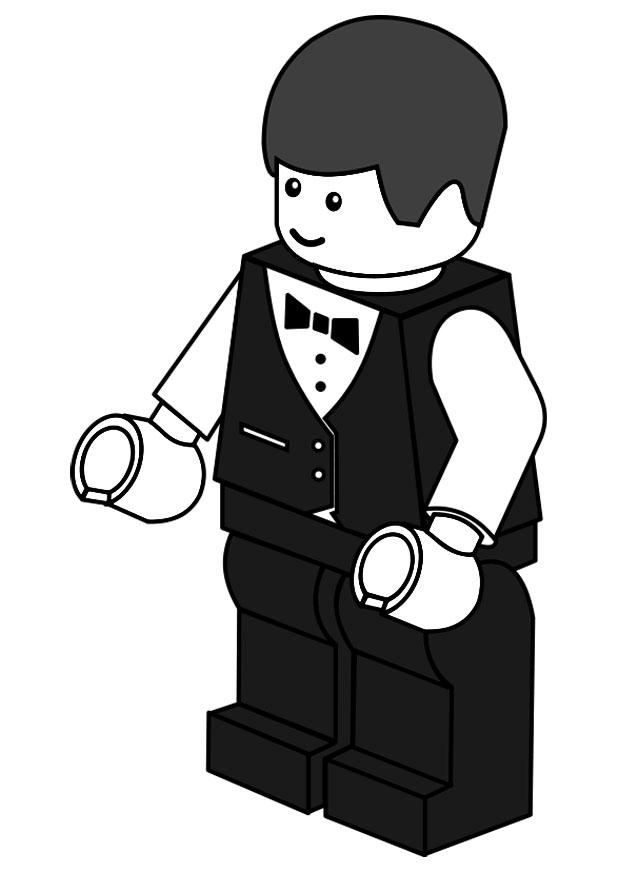 Coloring page waiter - img 20144.